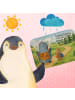 Mr. & Mrs. Panda Badematte Pinguin & Maus Wanderer Design mit Sp... in Weiß
