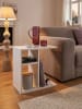 KADIMA DESIGN Beistelltisch 50x50x30 cm Holz Design Anstelltisch Sofa, in Weiß
