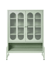Beliani Büroschrank SOLETTA in Grün - (W) 84 x (H) 108 x (L) 35 cm