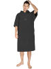 normani Mikrofaser Badeponcho Siargao in Schwarz