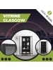 Mein-Regal Vitrine Glasgow aus Metall mit Glastüren in Schwarz