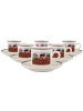 Villeroy & Boch 6er Set Kaffeetassen mit Untertassen Design Naif 200 ml bunt in bunt