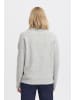 PULZ Jeans PZASTRA V-Neck Pullover regular fit in Light Grey Melange