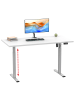 VCM  Schreibtisch verstellbar Lona 110x80 si in Weiß