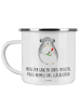 Mr. & Mrs. Panda Kaffeepott Chinchilla Blume mit Spruch in Weiß