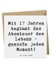 Mr. & Mrs. Panda Deluxe Karte Spruch 17. Geburtstag mit Spruch in Weiß