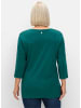 sheego 3/4-Arm-Shirt in petrol
