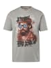 Men Plus Kurzarm T-Shirt in grau melange