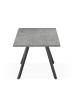 B&D Home Ausziehstisch LIA in Beton - (B)120-160 x (H)76 x (T)80 cm
