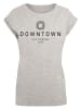 F4NT4STIC T-Shirt PLUS SIZE  Downtown LA Muster in grau meliert