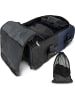 normani normani Reisetrolley mit Rucksackfunktion 90 L mit 5 Kleidertaschen in Schwarz/Navy