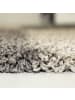 KADIMA DESIGN Teppich Hochflor Shaggy Karo Design Polypropylen Wohnzimmer in Taupe