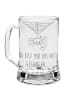 Mr. & Mrs. Panda Gravur Bierkrug Spinne Agathe Liebe mit Spruch in Transparent
