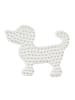Hama Stiftplatte Kleiner Hund für Midi-Bügelperlen in weiß