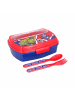 Stor 3er Set Lunchset Avengers Comic Heroes in blau-rot