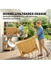 Outsunny Outdoor Essgruppe in Naturholz 150L x 90B x 74H cm