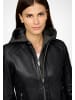 Ricano Biker Lederjacke Ines in rockigem Schwarz