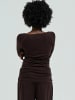 Seamless Basic T-shirt Woolen Jade in Dark Brown