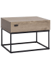 Beliani Nachttisch CAIRO in Braun/Schwarz - (W) 55 x (H) 39 x (L) 41 cm
