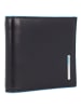 Piquadro Blue Square Geldbörse Leder 10 cm in black