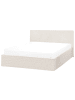 Beliani Doppelbett ORBEY in Beige - (W) 137 x (H) 88 x (L) 212 cm