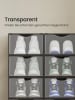 SONGMICS 12er-Set: Schuhbox Dennys in Transparent-Schwarz - (B)23 x (H)14.5 x (T)33.2 cm