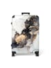 NoBoringSuitCases Suitcase, Koffer, Reisekoffer Abstrakt gold weiß