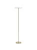 Beliani Stehleuchte EVENLODE in Weiß/Messing - (W) 30 x (H) 140 x (L) 30 cm
