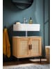 KADIMA DESIGN Waschbeckenunterschrank Eiche-Optik 60x60x40 cm mit Türen,