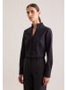 Seidensticker Kelchkragenbluse Slim in Schwarz