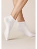Kunert Sneakersocken Liz Plush druckfrei in White