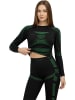 normani Damen Sport-Funktionsunterwäsche Set Hemd + Hose in Schwarz/Grün