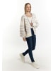 DreiMaster Damen Strickjacke in Wollweiss Flieder