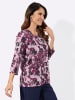 WITT WEIDEN Druck-Shirt in bordeaux-mauve-bedruckt