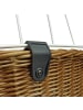 KLICKfix Doggy Basket Plus 40 - Hundefahrradkorb (Korbklip) 52 cm in brown/grey