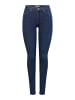 ONLY Skinny Jeans in Dark Medium Blue Denim