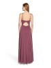 Vera Mont Abendkleid mit Lurexfaden in Grey/Dark Red