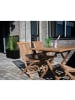 ebuy24 Gartentisch Oline Braun 80 x 120 cm