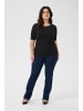 KAFFE curve T-Shirt kurzarm KCjunna Regular fit in Black Deep