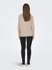 JACQUELINE de YONG Basic Strick Pullover Stretch Sweater mit Schlitzen JDYMARCO in Beige