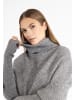 RISA Strick Pullover in Grau Melange