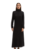 Marc O'Polo Rollkragen-Strickkleid slim in Schwarz