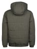 Petrol Industries Bedruckte wattierte Jacke mit Kapuze ironbay in Schwarz