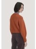 Hessnatur Strick Jacke Relaxed Cropped in rotorange
