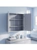 VASAGLE Badezimmerschrank Helan-old in Grau - (B)18 x (H)60 x (T)60 cm