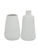 Boltze Vase Esko 2er-Set in weiss