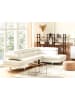 Beliani Ecksofa NORREA in Weiß/Silber - (W) 262 x (H) 85 x (L) 169 cm