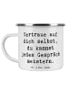 Mr. & Mrs. Panda Pott Spruch Ein schwieriges Gespräch führen mit... in Weiß