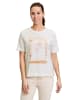 CARTOON Printshirt mit Rundhalsausschnitt in Patch Cream/Pink
