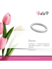 BALIA 333 Weißgold - 8 Karat Damen Ringe 1-reihig Zirkonia Fingerring 58 (18,5)